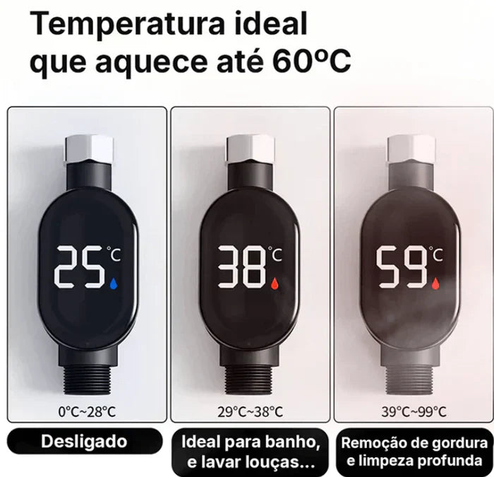 Aquecedor de Água Elétrico - Temperatura Máxima 60 °C + PROMOÇÃO (Compre 1 Leve 2)